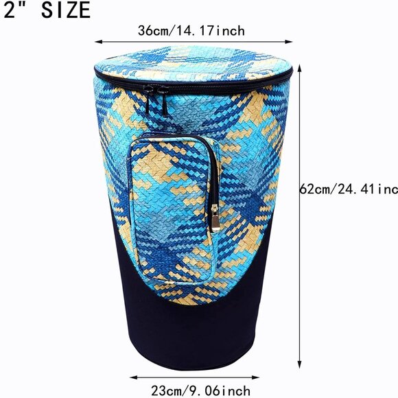 Miwayer Djembe Bag African Drum Case Deluxe African Drum 12 in. NEW - Picture 4 of 5